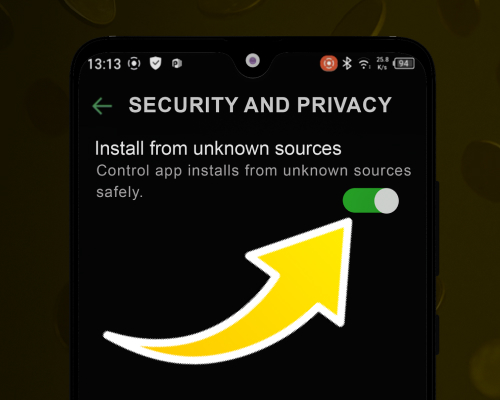 Enable Unknown Sources toggle