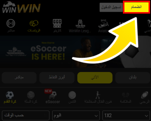 زر التسجيل